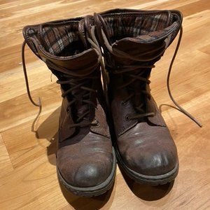 B.O.C. Born Saturn Foldover Lace Up Combat Boots 7.5